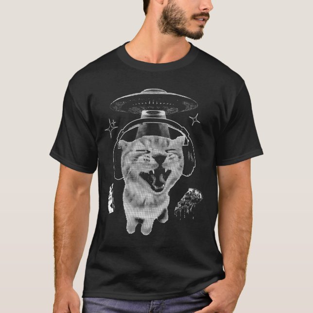 T-shirt Gnarp Cat Silly Alien Cat Meme Brainrot Funny Meme (Devant)