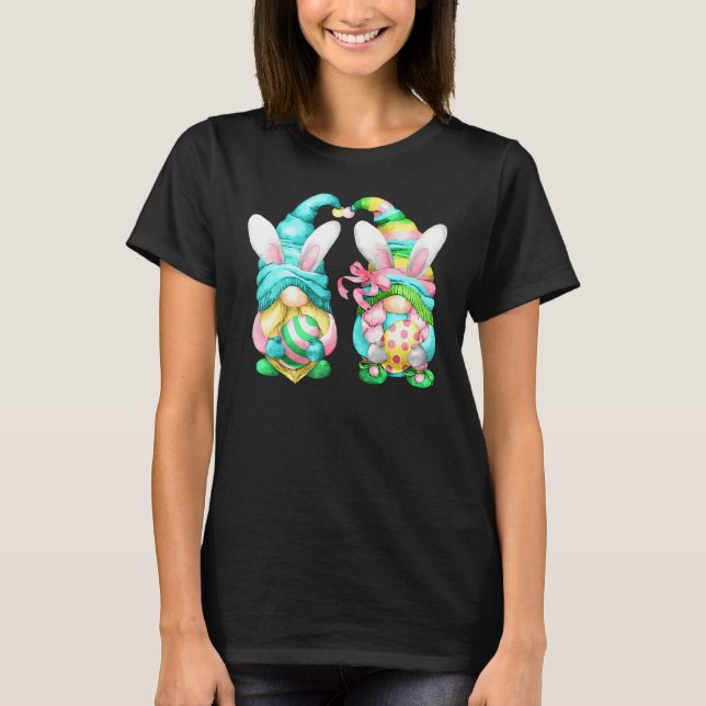 T-shirt Gnome amusant Printemps de Pâques Motif mignon Oeu (Devant)