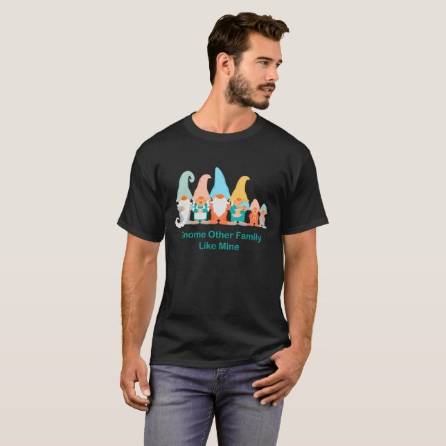 T-shirt Gnome Autre Famille Comme Mine Gnome Famille Unise (Devant entier)