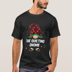 T-shirt Gnome Buffalo Plaid Matching Famille Chris