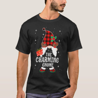 T-shirt Gnome Charmant Buffalo à Carreaux Famille Correspo