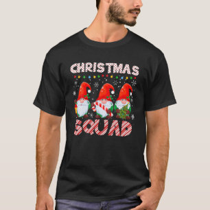 T-shirt Gnome Christmas Squad Amusant Famille Noël Fêtes W