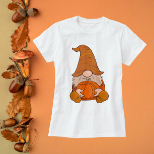 T-shirt Gnome Citrouille Thanksgiving