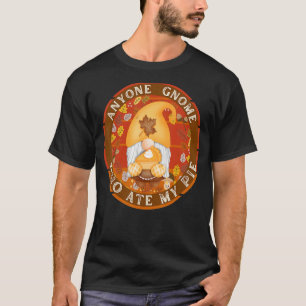T-shirt Gnome d'automne qui a mangé ma tarte Citrouille