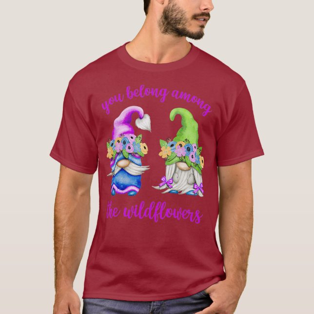 T-shirt Gnome De Printemps Drôle - Vous Appartenez Parmi L (Devant)