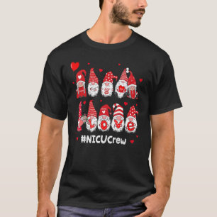T-shirt Gnome Drôle Avec Coeurs Nicu Crew Valentine S Day