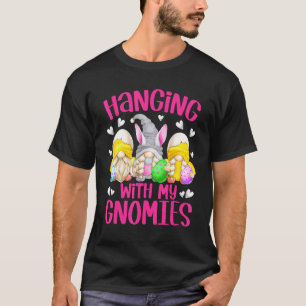 T-shirt Gnome Easter Squad Pour Les Filles Qui Pendent Ave