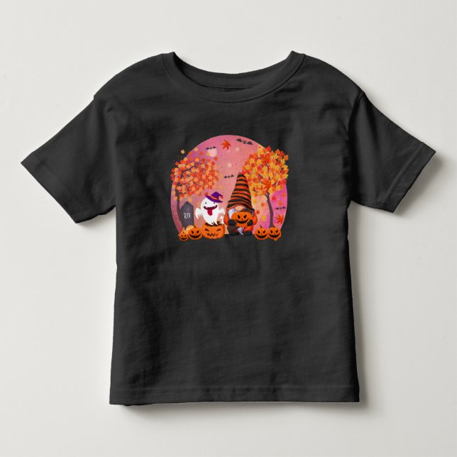 T-shirt Gnome Et Ghost Toddler (Devant)