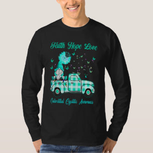 T-shirt Gnome Faith Hope Love Interstitielle Cystitis Awar