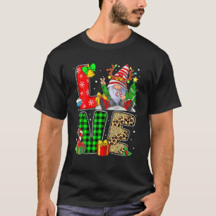 T-shirt Gnome Fête De Noël Pour Les Femmes Hommes Aimer Gn