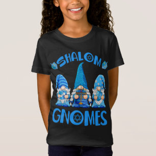 T-Shirt Gnome Hanoukka Drôle Juif Shalom Gnomes Chanukah