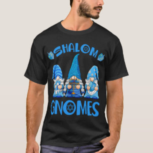 T-shirt Gnome Hanoukka Drôle Juif Shalom Gnomes Chanukah