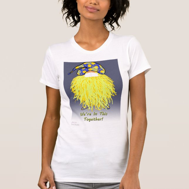 T-shirt Gnome jaune : Nous sommes ensemble (Devant)