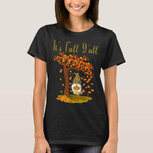T-shirt Gnome Leopard Automne Citrouille mignonne C'est au