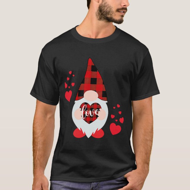 T-shirt Gnome Love Valentines Day Love My Gnomies (Devant)
