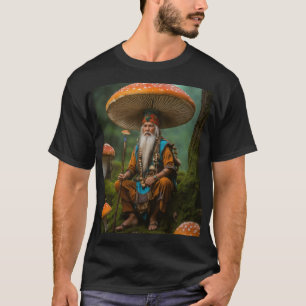 T-shirt Gnome magique sur champignon - Fairy Tale Garden T