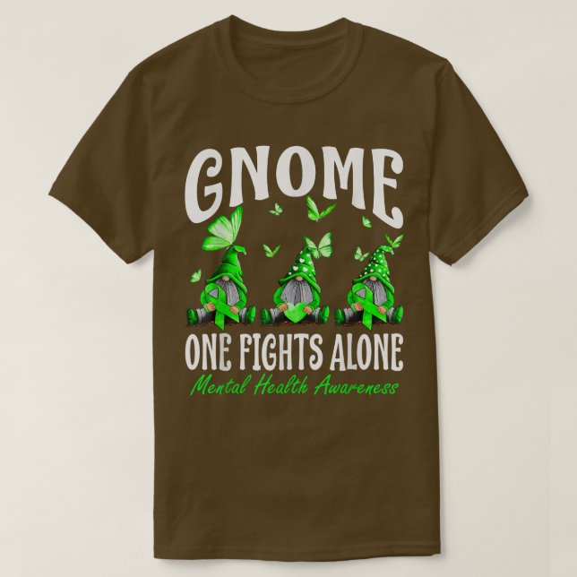 T-shirt Gnome One combat seul la sensibilisation à la sant (Design devant)