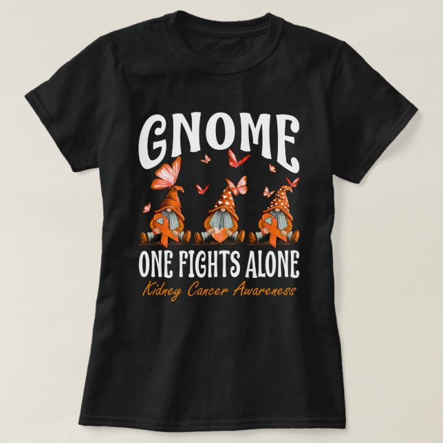 T-shirt Gnome One combat seul la sensibilisation au cancer (Design devant)