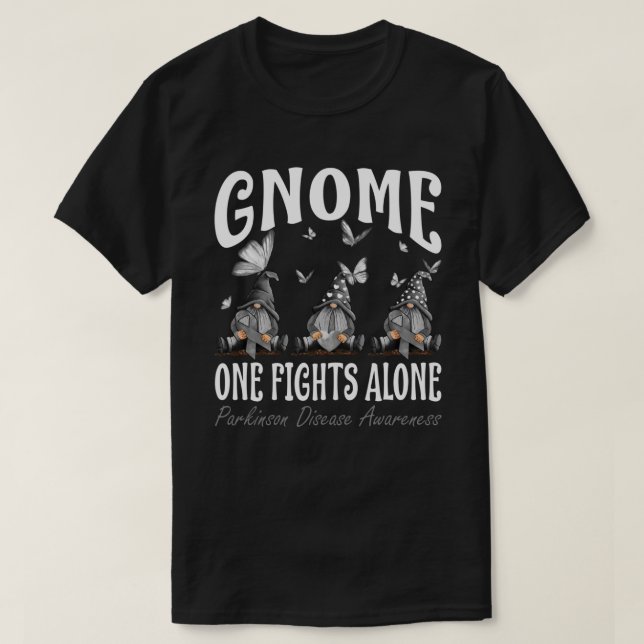 T-shirt Gnome One combat seul Parkinson (Design devant)