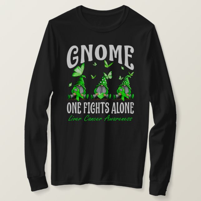 T-shirt Gnome One combat seul Sensibilisation au cancer du (Design devant)