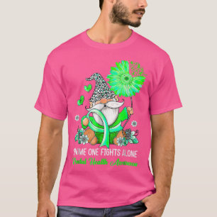T-shirt Gnome One Fights Alone Mental Health Awareness Mon