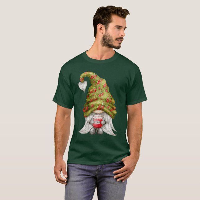 T-shirt Gnome Porter Casquette de Knit fraise et Jam Unise (Devant entier)