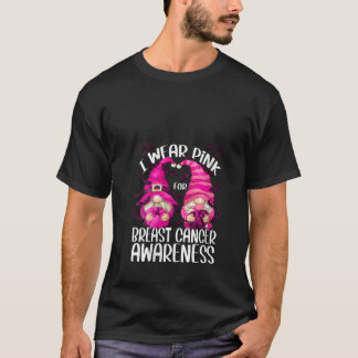 T-shirt Gnome Rose Sorcière Féminine pour Femmes Cancer du