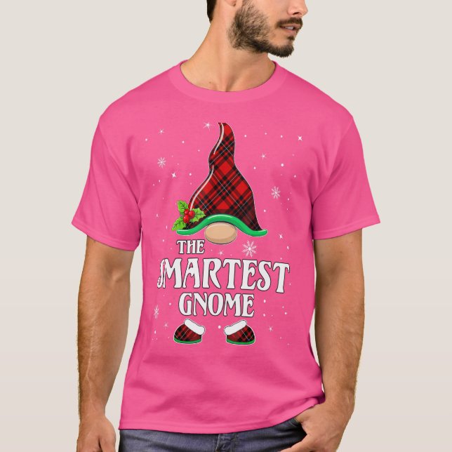 T-shirt Gnome rouge patiné le plus intelligent corresponda (Devant)