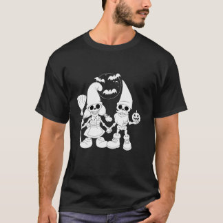 T-shirt Gnome squelette Halloween Hommes Femmes