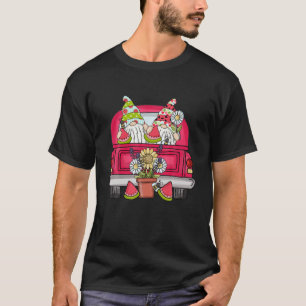 T-shirt Gnome Watermelon Truck Melon Slices Fruit d'été L