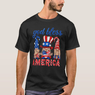 T-shirt Gnomes 4 juillet 2022 Patriotique Américain Gn