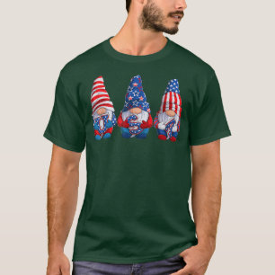 T-shirt Gnomes 4 juillet Funny American Patriotic USA