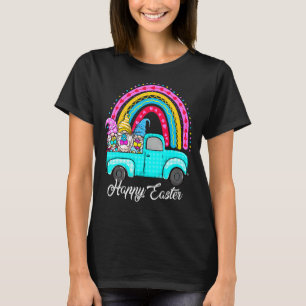 T-shirt Gnomes Arc-En-Ciel Avec Oeufs De Lapin Chasse Cami