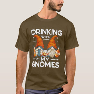 T-shirt Gnomes Bourbon Drôle Pour Les Hommes - Boire Avec