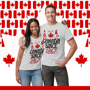 T-shirt Gnomes Canada depuis 1867 Holiday Unisex