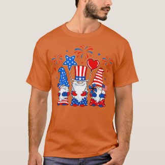 T-shirt Gnomes célébrant le Jour de l'Indépendance 4 juill