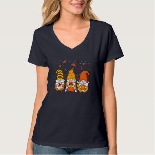 T-shirt Gnomes citrouilles Automne Mignons Halloween Thank