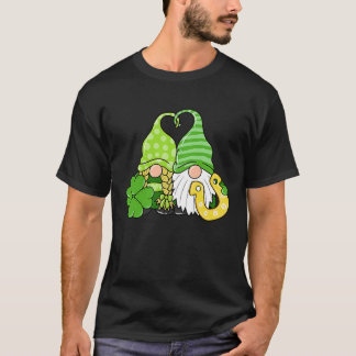 T-shirt Gnomes d'amour Joyeuse Saint-Patrick C Fer à cheva