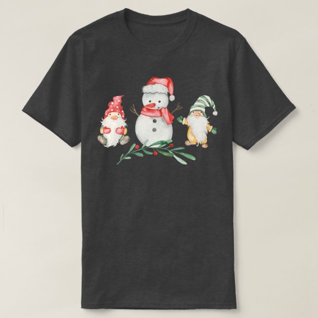 T-shirt Gnomes de Noël (18) (Design devant)