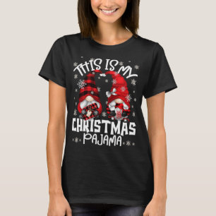 T-shirt Gnomes de Noël Buffalo Plaid C'Est Mon Christma