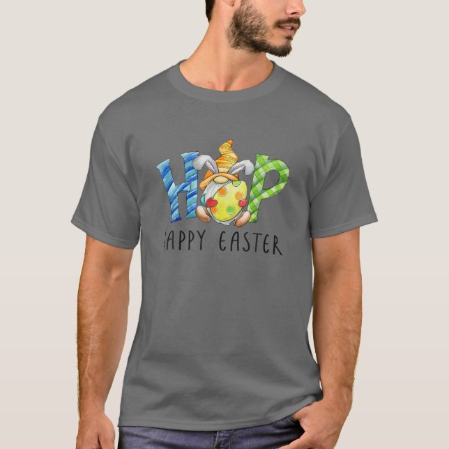 T-shirt Gnomes de Pâques Bunny Gnome Hug Oeufs de Pâques J (Devant)