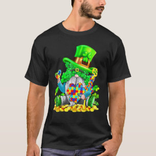T-shirt Gnomes de sensibilisation à l'autisme Shamrock St