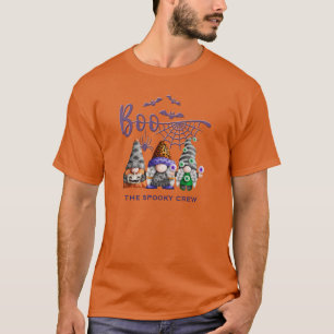 T-shirt Gnomes d'Halloween à l'équipage Éffrayant