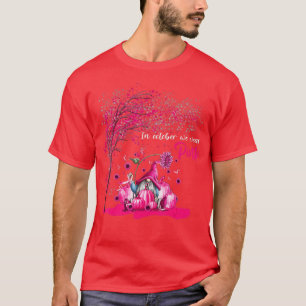 T-shirt Gnomes En Octobre Nous Portons Pink Breast Cancer
