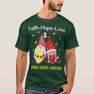 T-shirt Gnomes Faith Hope Love Childhood Cancer Awareness