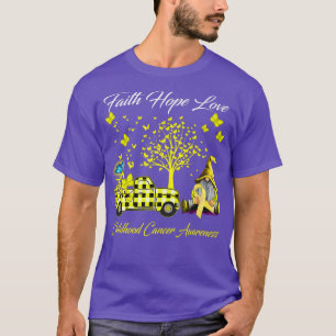 T-shirt Gnomes Faith Hope Love Childhood Cancer Awareness
