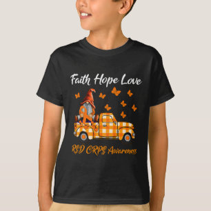 T-shirt Gnomes Faith Hope Love Rsd Crps Sensibilisation
