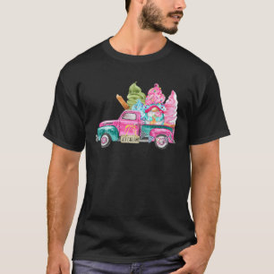 T-shirt Gnomes Glaces Cute-Cream Camion Amoureux D'Été Drô