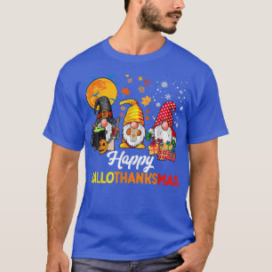 T-shirt Gnomes Halloween Thanksgiving Christmas Happy Hall