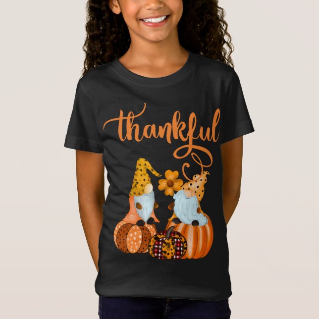T-Shirt Gnomes jolies pour l'automne ou l'Halloween (Devant)